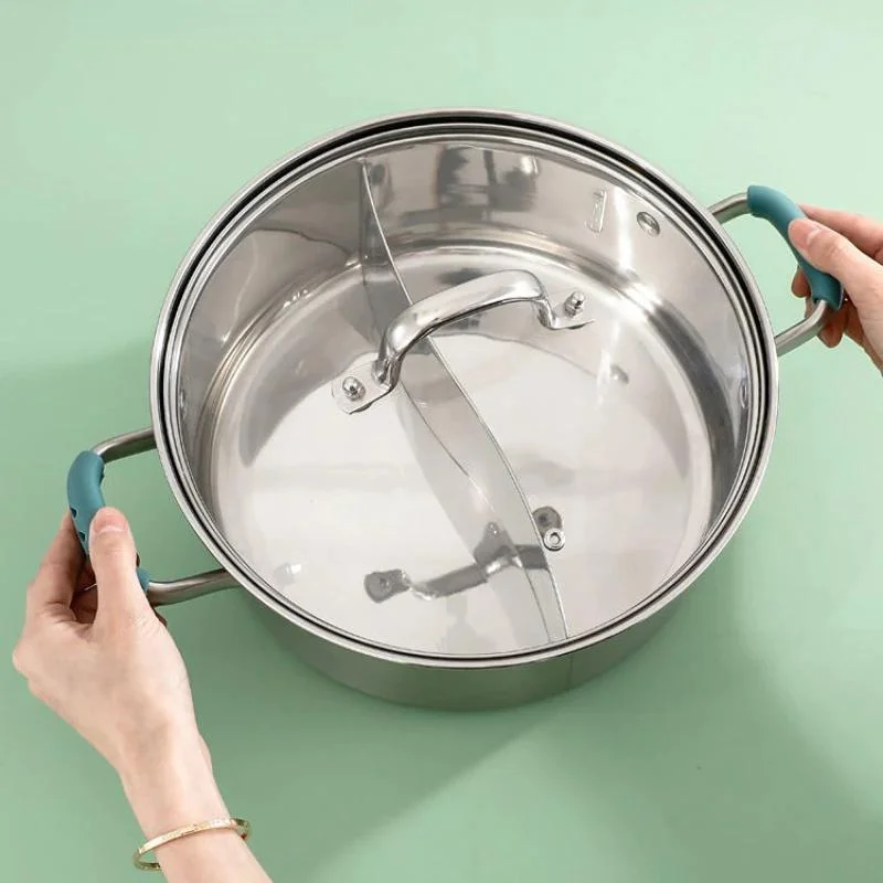 2 Pcs Silicone Pan Handle Cover Heat Insulation Covers Pot Ear Clip Steamer Casserole Pan Handle Holder Non-slip Kitchen Tools view 6