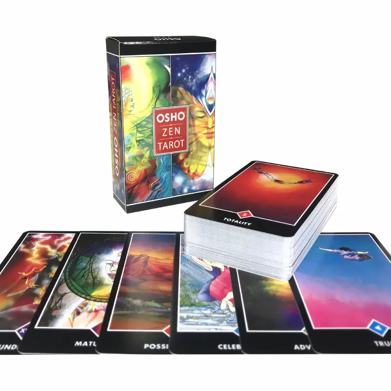 Gorąca sprzedaż Osho Zen Tarot Oracle Gra planszowa Rozrywka Gra karciana Rodzinna gra imprezowa Zabawka Tarot Przewodnik PDF