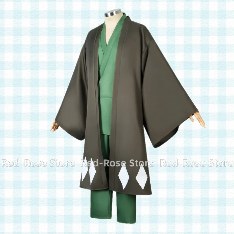 Anime Kisuke Urahara kostiumy Cosplay mundury Cosplay BLEA-CH Halloween Kimono mężczyźni kobiety peruka strój peleryna topy spodnie kapelusz