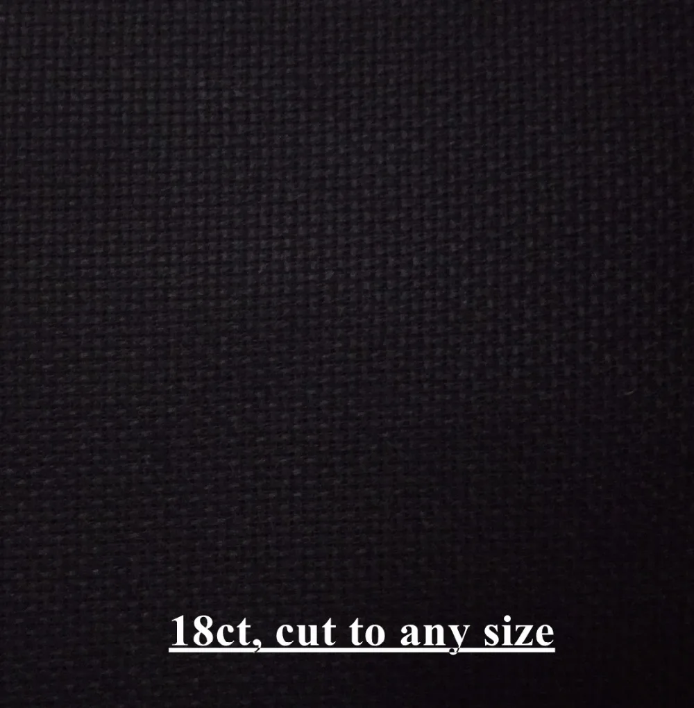 Aida 18ct 14ct 11ct 9CT black color cross stitch fabric canvas DIY hand sew craft handmade stitches embroidery supplies
