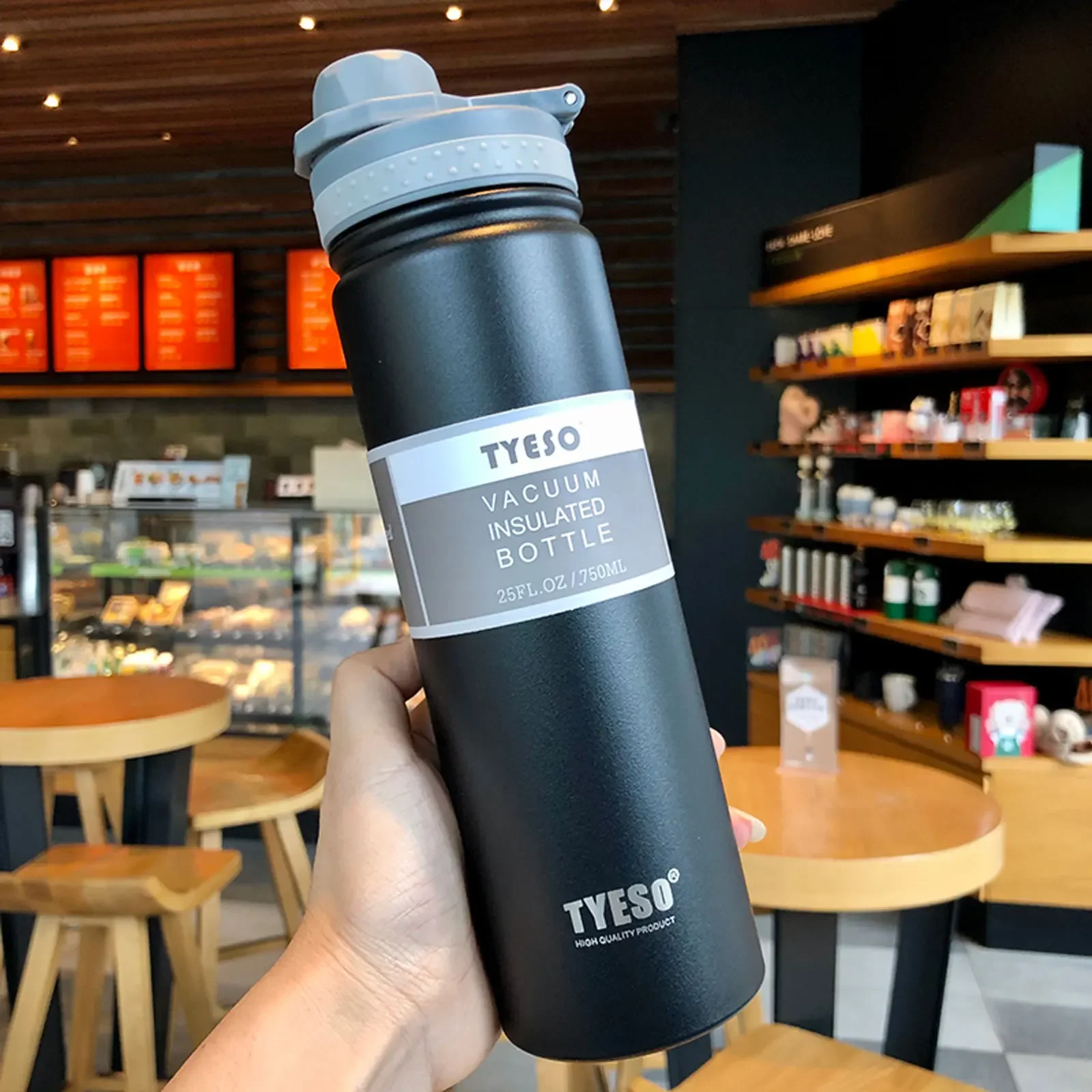 

Tyeso Thermos Bottle 750ML coffee cup Stainless Steel Vacuum Flask Insulated Water Bottle Travel Cup For children Coffee Mug