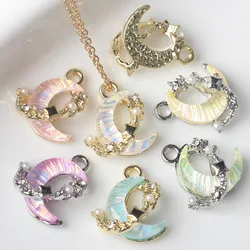 DIY Jewelry Making Zinc Alloy Charms with Resin Galaxy Pendant for Bracelet Necklace Earring 10pcs/lot