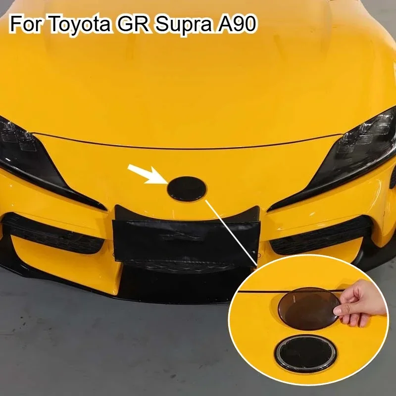 

Fit For Toyota GR Supra A90 2019-2025 ABS Blackened Car Front Rear Logo Protective Cover Decoration Badge Trim Car Accessories