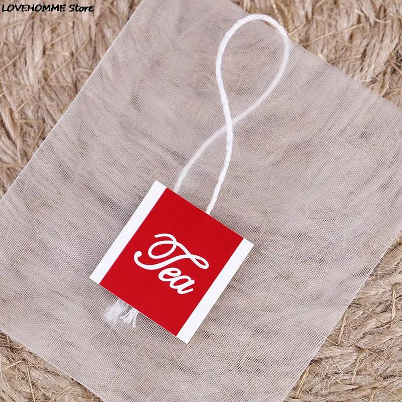 100pcs/lot Tea Bag Infuser With String Heal Seal 7 x 6cm Sachet Filter Paper Teabags Empty Tea Bags