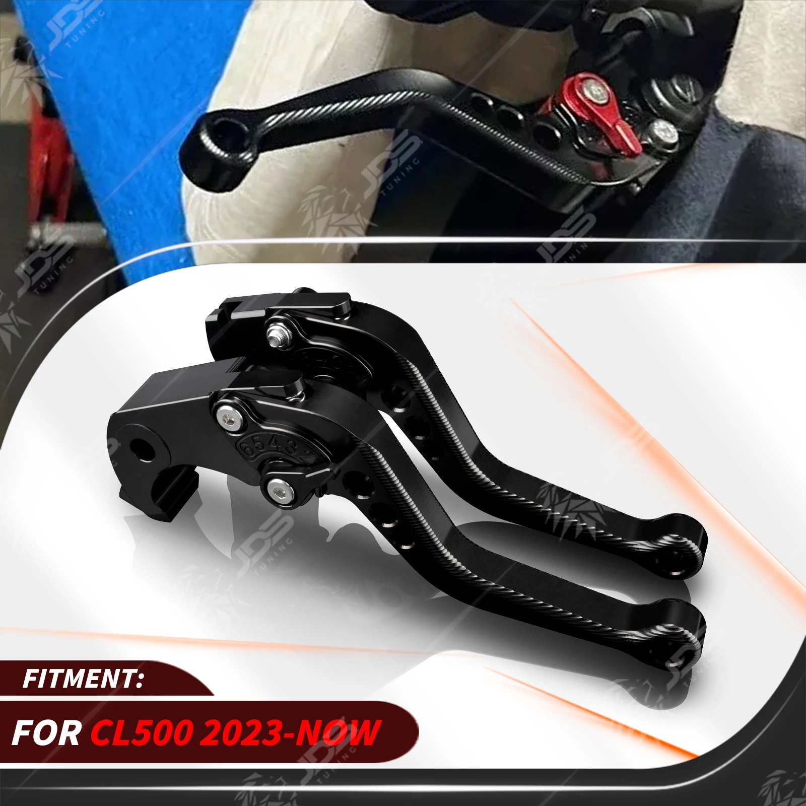 For Honda CL500 2023-NOW Sport Short Brake Lever Set Adjustable Handle Levers Three-Fingers Accessories Parts