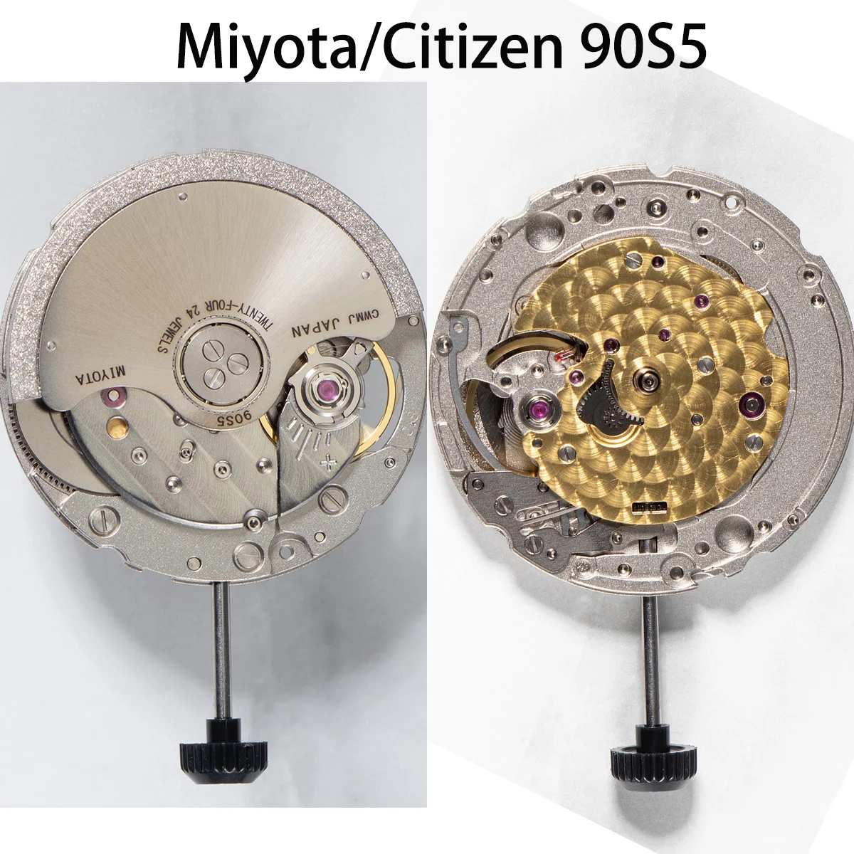 Japan Miyota Caliber 90S5 Self-Winding Mechanical Core 24 Jewels Ultra Thin 3-Hour Wheel Watch Repair Fitting Parts