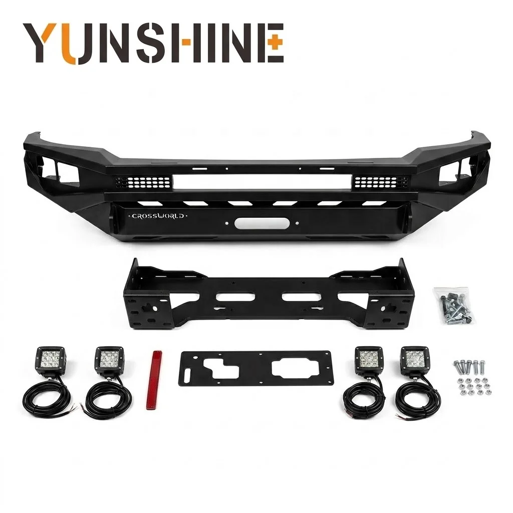 for Great Wall Poer Pao 2019+ GMW Heavy Off-Road Steel Powder Coated Front Bumper Bull Bar Bumper Guard