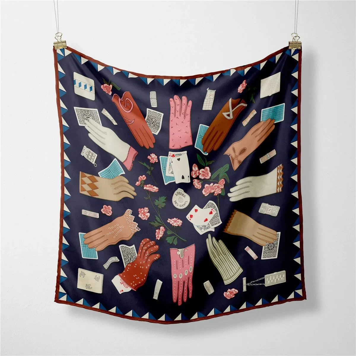 

53 см саржевые шелковые женские винтажные квадратные шарфы, бандана, маленький хиджаб, платки, женская элегантная повязка на голову, шейный платок