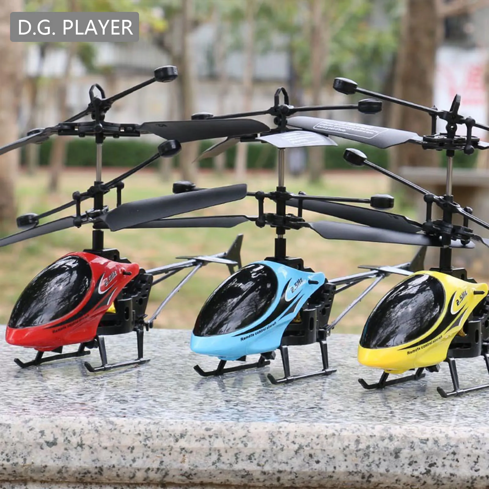 D.G. PLAYER Mini RC Helicopter Drone Toy Induction Hovering Safe and Drop Resistant