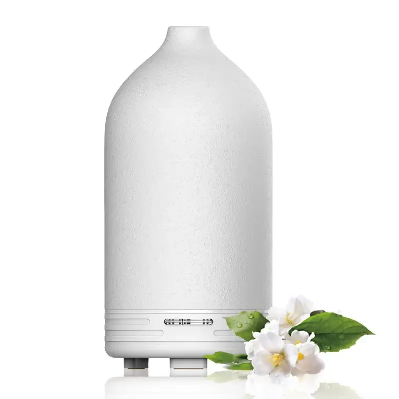 맞춤형 로고 럭셔리 블랙 초음파 자동 플러그 인 전기 세라믹 향수 향기 아로마 에센셜 오일 디퓨저 가습기 기계