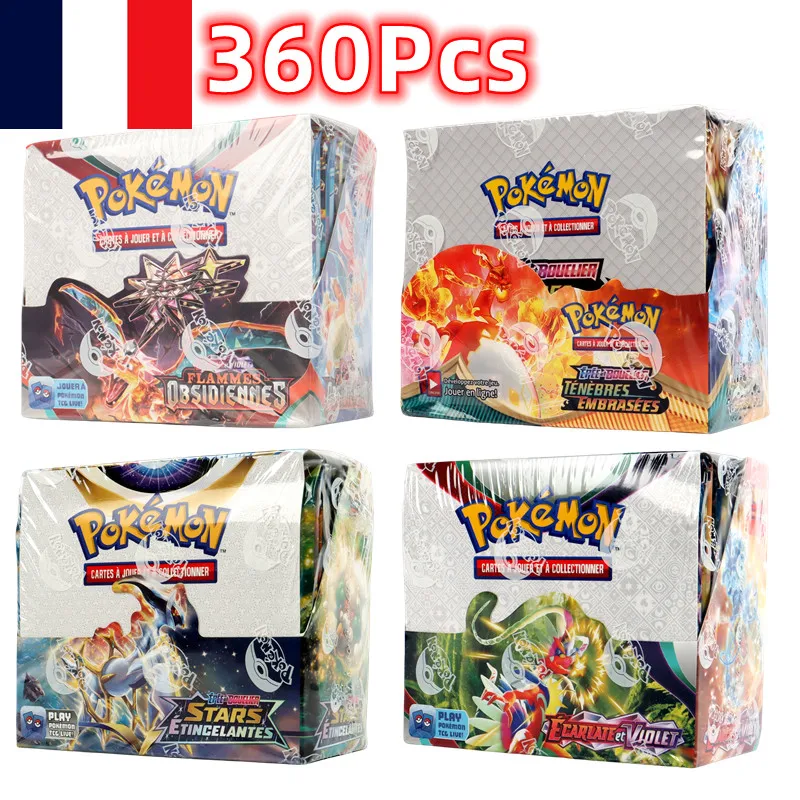 

360Pcs French Pokémon TCG:Sword & Shield Darkness Ablaze Lost Origin Brilliant Stars Booster Box Pokemon card 36 Pack Box