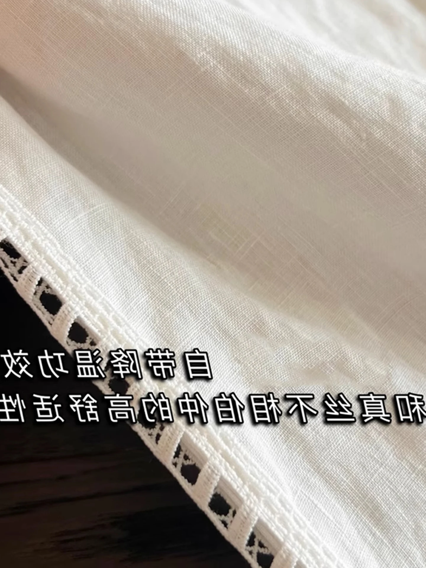 Koronkowa ażurowa bluzka ort Sve w jednolitym kolorze, codzienna, do pracy, letnia, damska, koreański styl, prosty krój, mieszanka jedwabiu