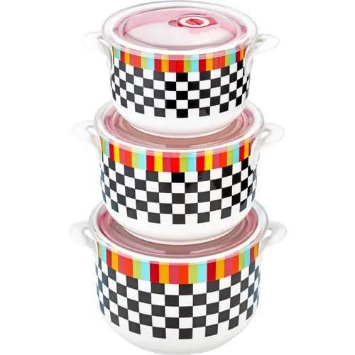 Özlife Porcelain 3'lü Storage Container