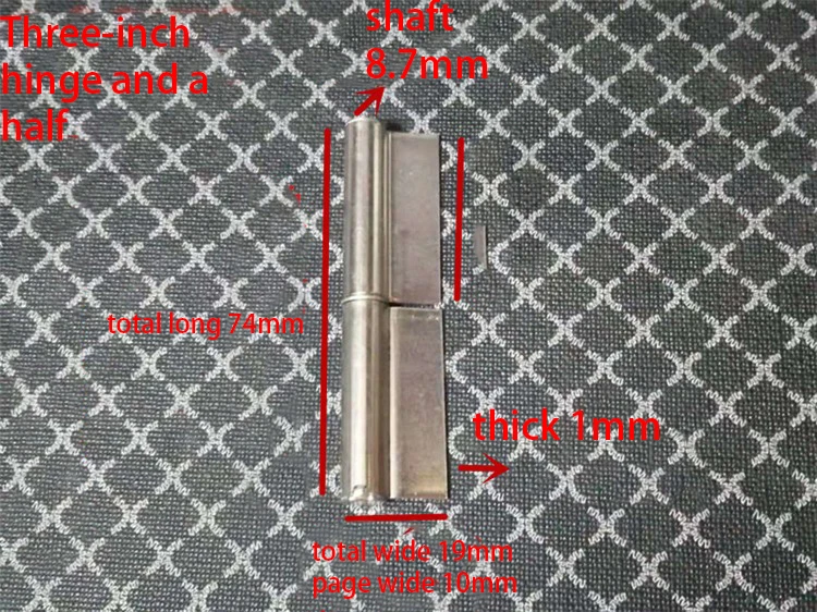 

Stainless steel thickened flag hinge 3 inch 4 inch 5 inch 6 inch welding flag fire door flag hinge disassembly hinge