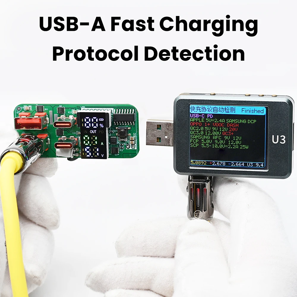 PD45W Bidirectional Fast Charging Module DIY Mobile Power Bank Motherboard 3S Battery Protection Board DIY Type-C Dual USB