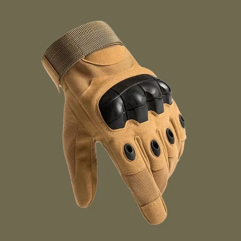 Outdoor Tactical Full Finger Gloves for Men Wear-resistant for Cycling Mountaineering Motorcycle and CS Sports
