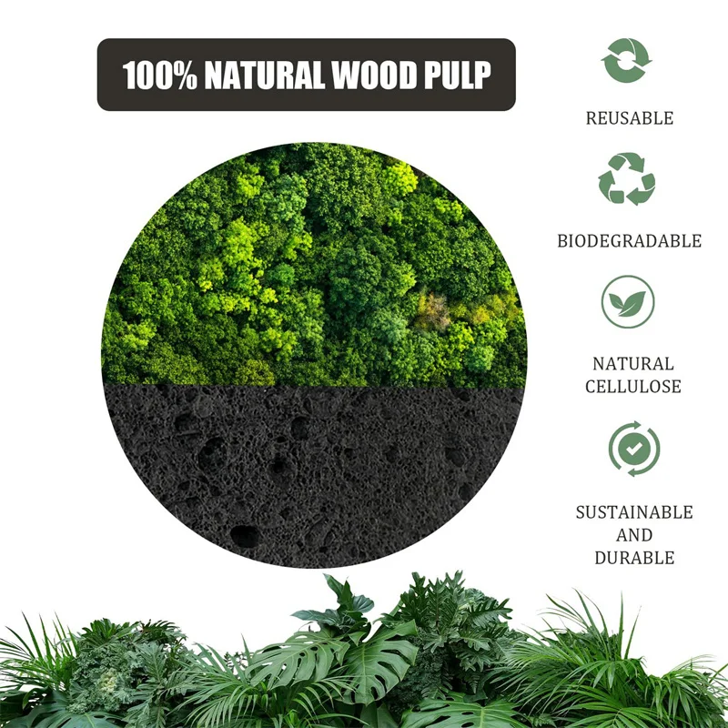 Esponjas de limpieza Facial naturales comprimidas redondas negras, almohadilla exfoliante Facial para exfoliación y higiene de la piel, 5/10/50/100 Uds.