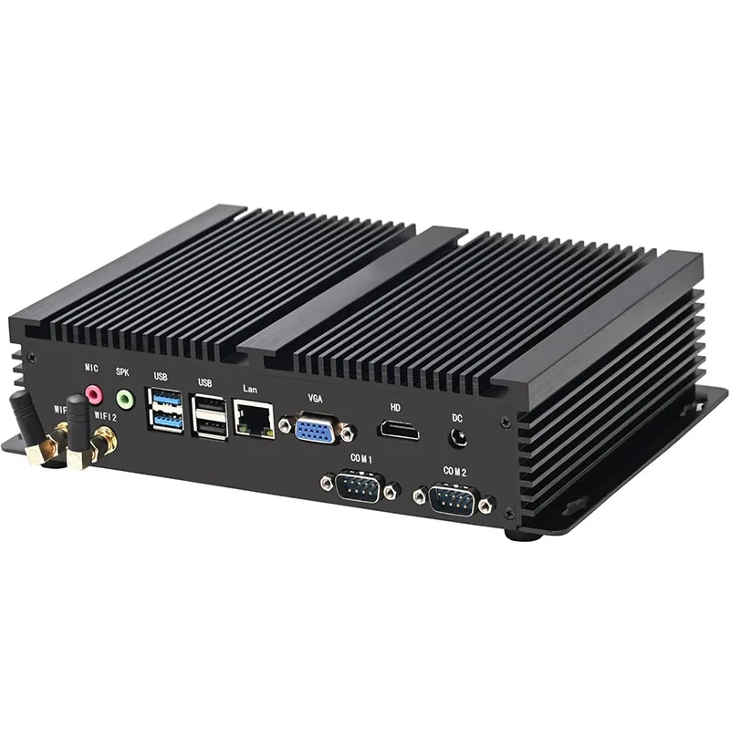 Mini PC industriale Micro computer senza ventola 2xDDR4 I7 1260P I5 1235U I7 1165G7 RS232 COM Supporto Windows 11 Linux per Indust