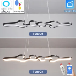 Moderno Luzes de LED Pingente, Luminárias Penduradas, Sala de Estar, Sala de Jantar, Bar, Cozinha, Smart Home, Alexa, Google