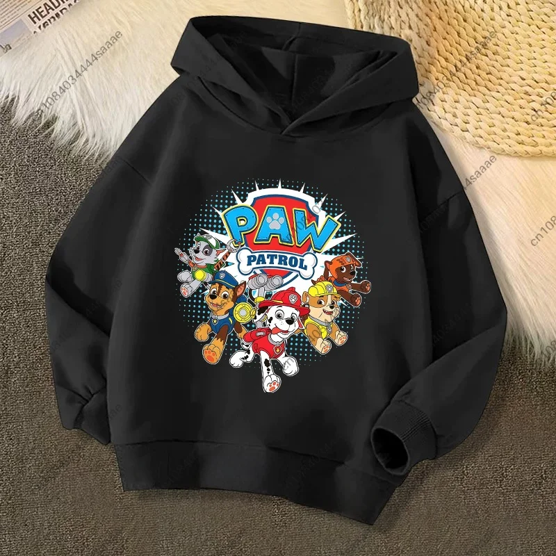 PAW Patrols Cartoon Chase Skye Kids Sweatshirt Printed Hoodie Trendy Long Sleeve Hoodies Girls Tops Clothing Boys Clothes Gifts
