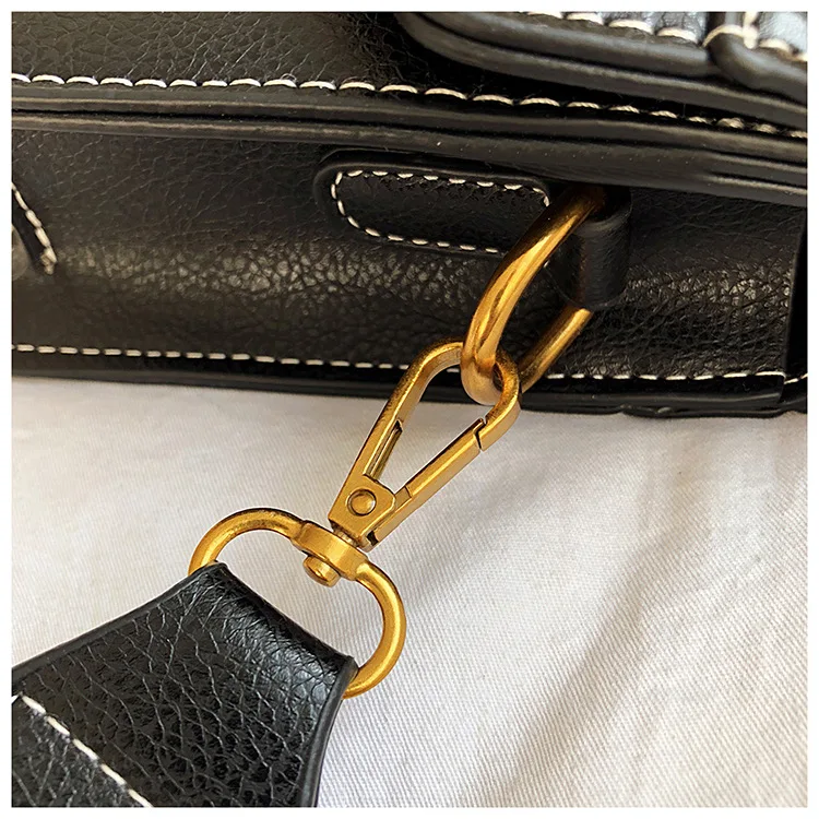 Damen Vintage PU Handtasche Neue Mode Umhängetasche Umhängetasche Kleine Quadratische Tasche Casual Täglichen Gebrauch – Detail 24