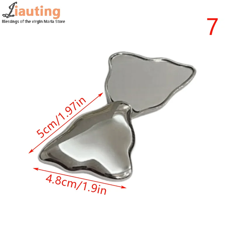 مرآة تجميل على شكل أويستر على الوجهين، مرآة قابلة للطي، مرآة حمل للفتيات، مرآة زينة مدمجة غير قابلة للكسر