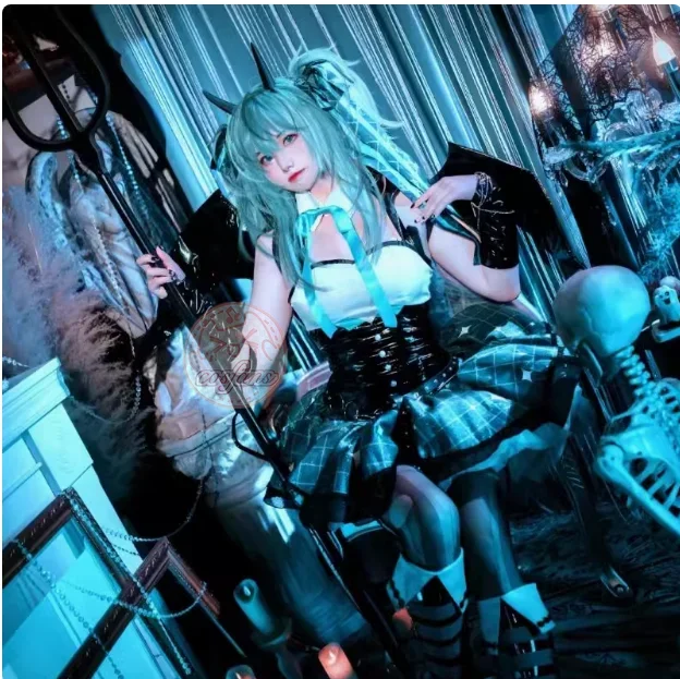 أزياء شيطان ميكو التأثيرية ميكو X راسكال الشيطان الصغير للهالوين ميكو الأشرار راسكال فانارت راسوكارو ملابس لطيفة