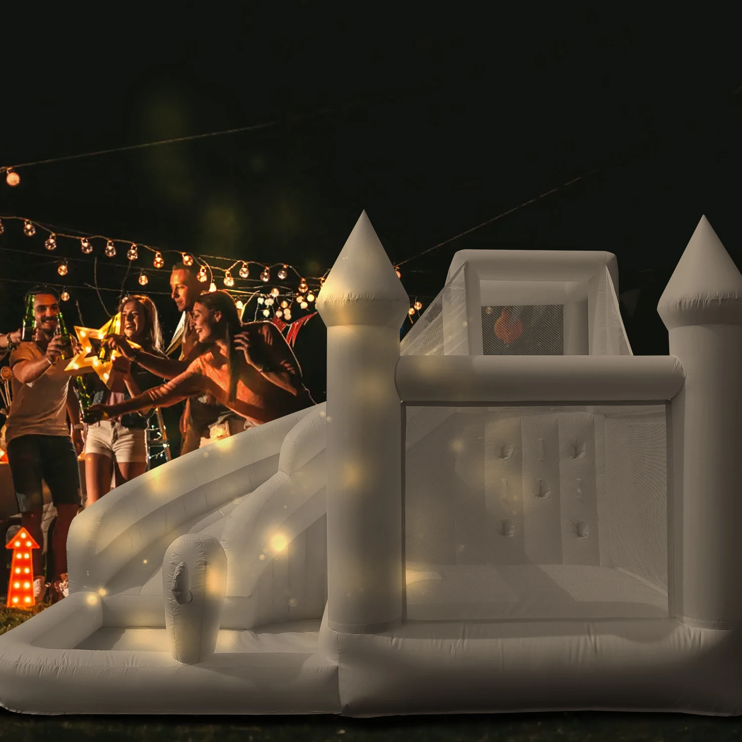 Aufblasbare Hüpfburg, Hüpfburg, passende Party-Events, Hochzeit, aufblasbares Spielzeug für Kinderspielplatzspielzeug