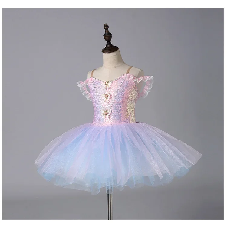 تنورة باليه للفتيات، تنورة منتفخة للأطفال، فستان تول للأطفال الصغار، زي أداء، تنورة توتو من التول الناعم، رقصة الأميرة