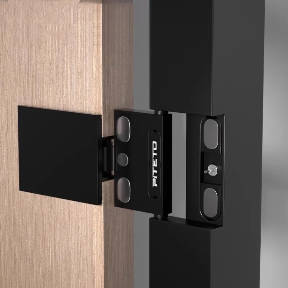 

3D Adjustable Invisible Hinge,Heavy Duty Damping Buffer Door Hinge for Wardrobe Cabinet Doors,Zinc Alloy Hinge With Screws