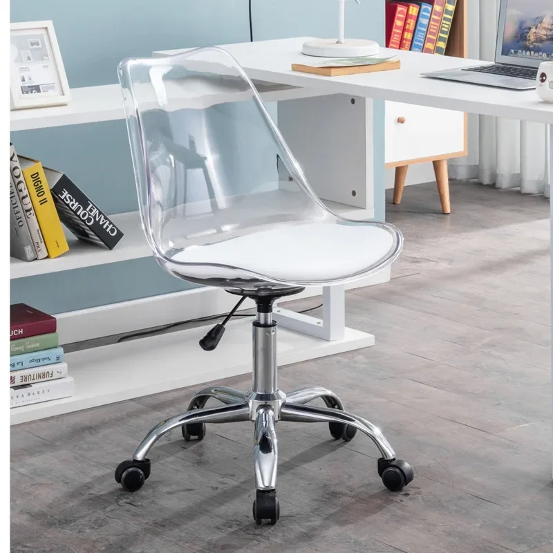 Nordic Computer Chair Swivel Lift Home Small Apartment Chair Creative Simple Small Transparent Study Office Chair