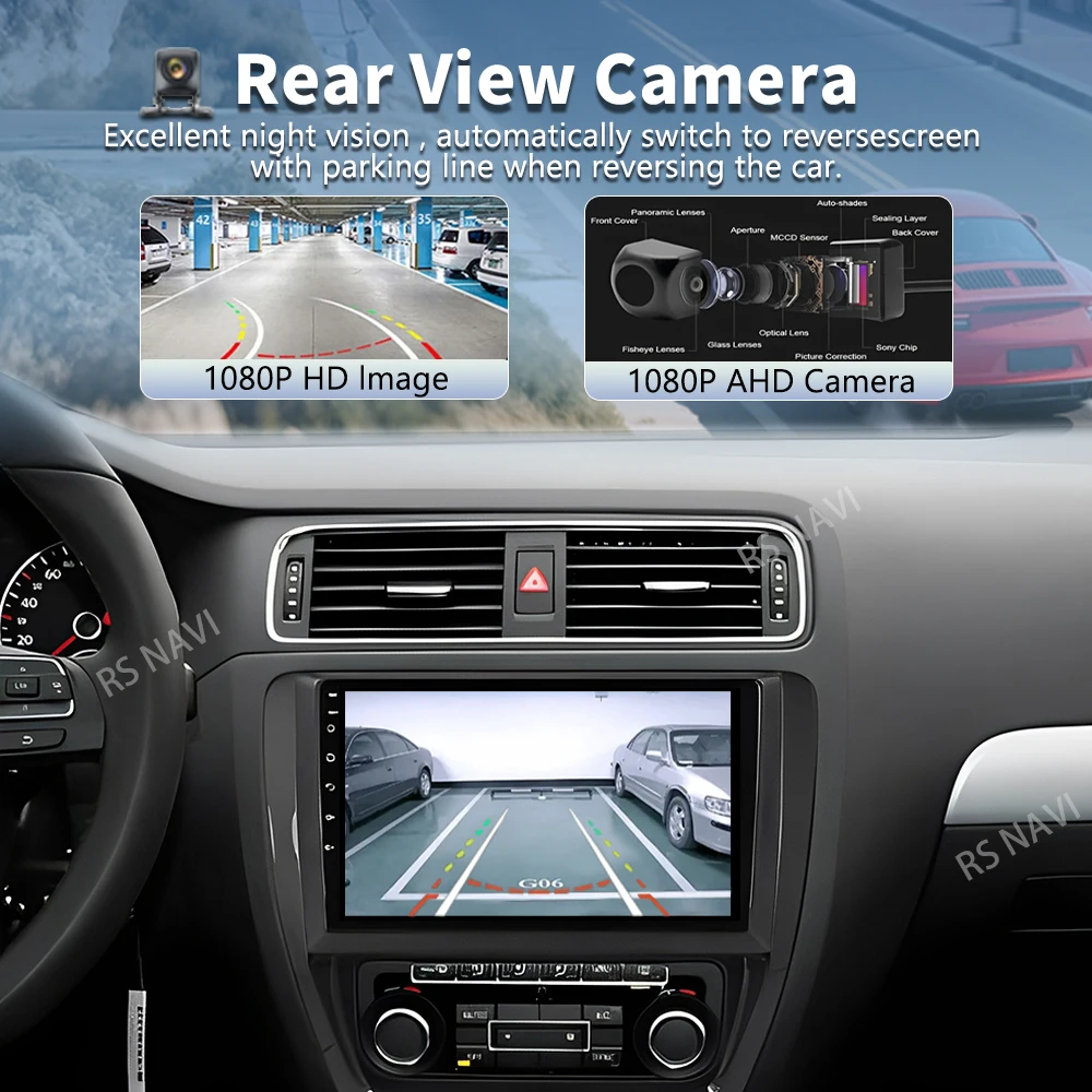 Plug and Play Android 16 For VW Volkswagen Jetta 6 MK6 2011 - 2018 2K QLED Android Car Radio Multimedia Video Player CarPlay