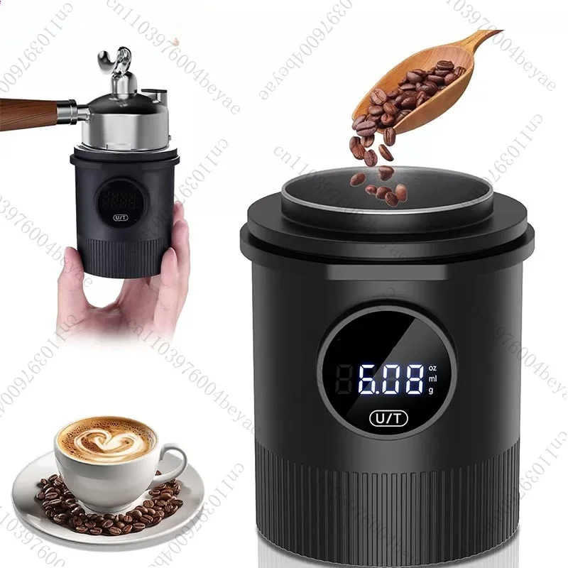 

58MM Electronic Powder Dosing Cup Digital Coffee Weighting Electronic Weighing Scale coffee dosing cup Coffee Scale Cup