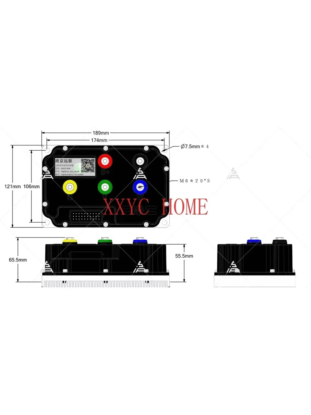 Free Shipping FARDRIVER ND72530 330A 72V High Power Programmable Electric Motorcycle Controller For 6000W-8000W