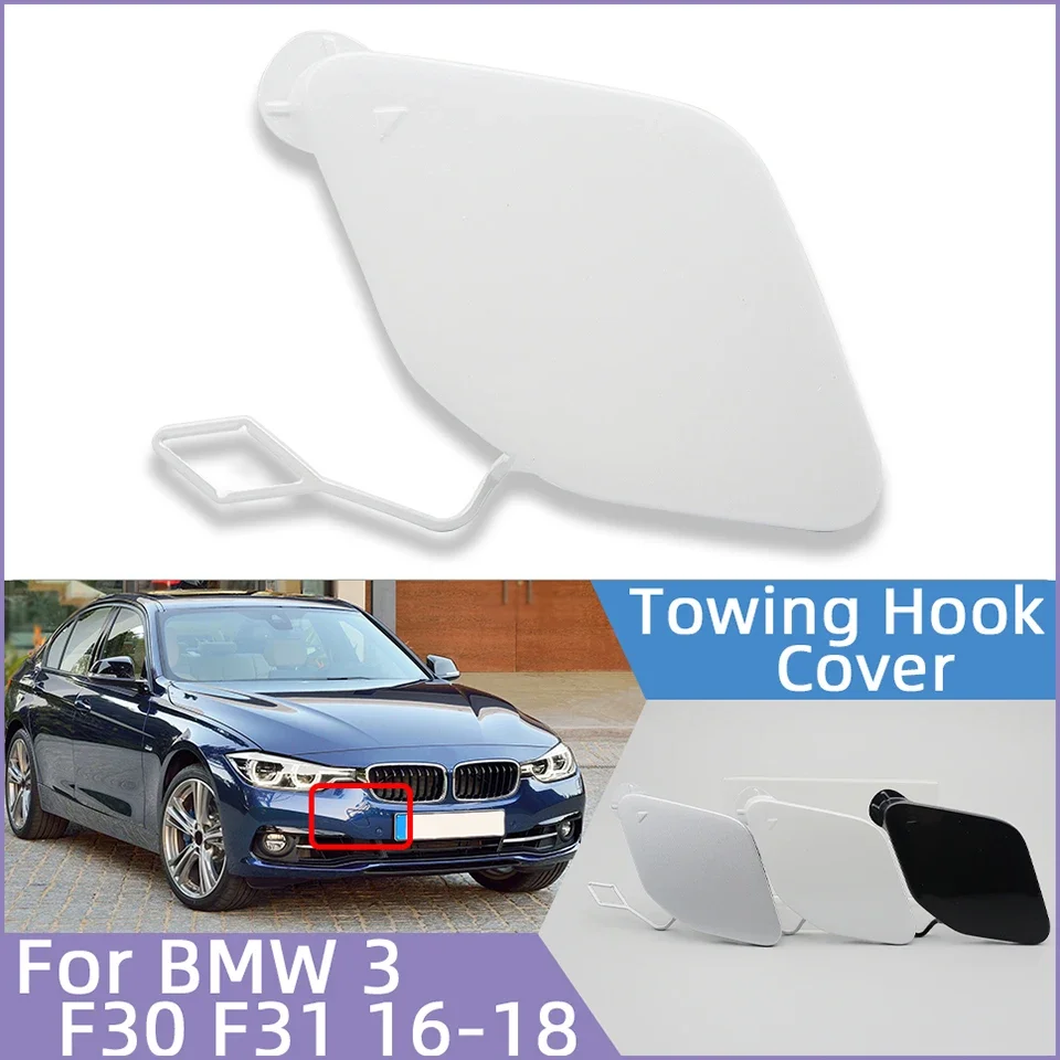 

Front Bumper Towing Hook Eye Cover Lid For BMW 320 325 328 330 330 F30 F31 LCI 2016 2017 2018 Painted Tow Hauling Trailer Cap