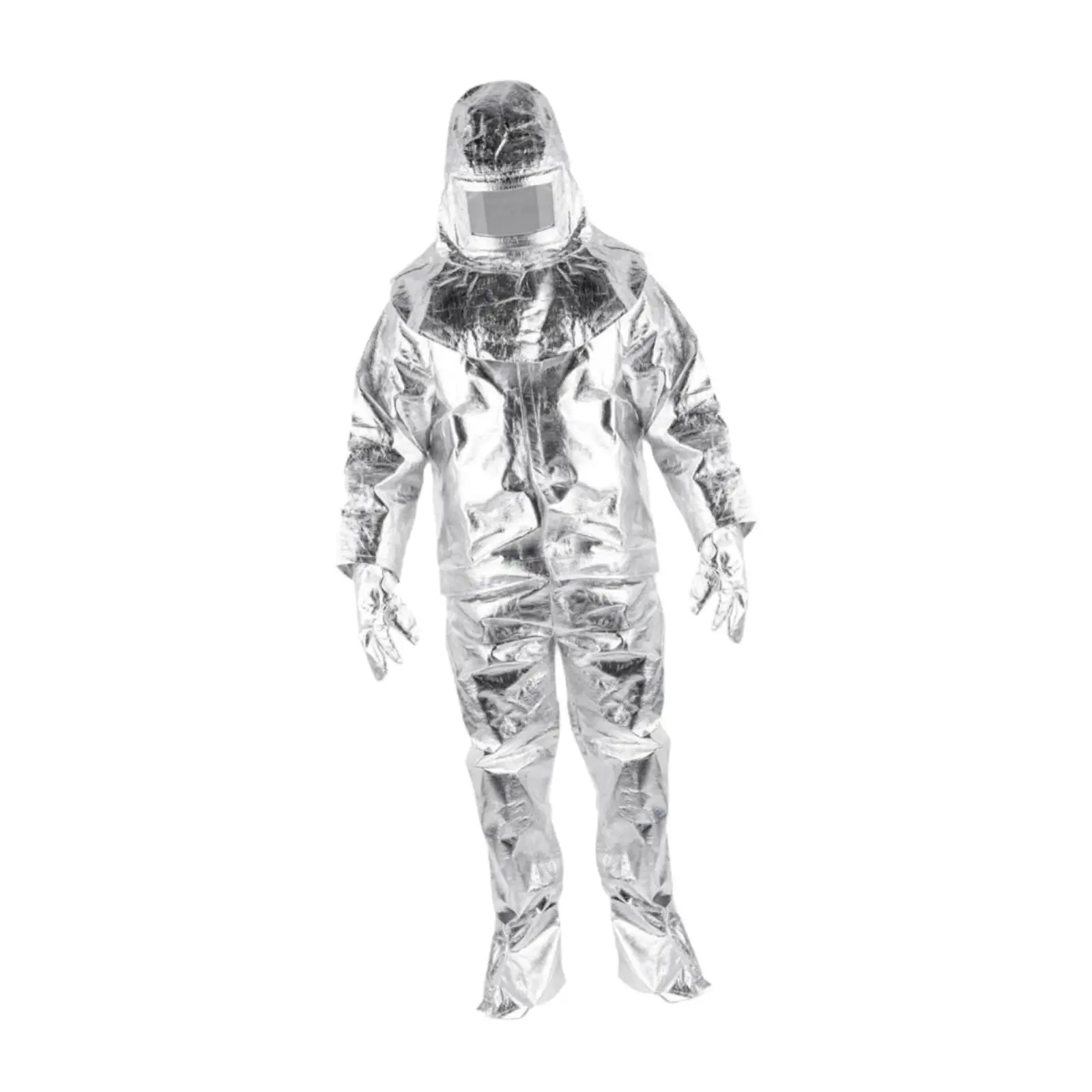 Fire Resistant Suit Heat Protective Suit Silver Work Clothes Firefighter Heat Resistant Suit Anti Thermal Radiate Suit