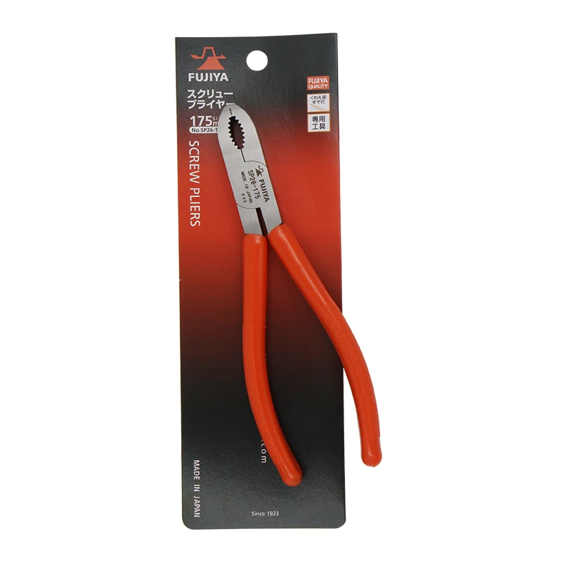 FUJIYA SP26-175 Screw Pliers M2-M6 Rust Screw Removal Tool Multifunctional Slip Joint Pliers 7 Inches 175mm Screw Removal Pliers