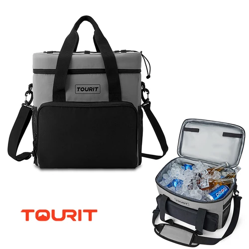 TOURIT-bolsa térmica para bebidas, enfriador con aislamiento plegable, a prueba de fugas, para coche, 14,6 L, 24L, 32L