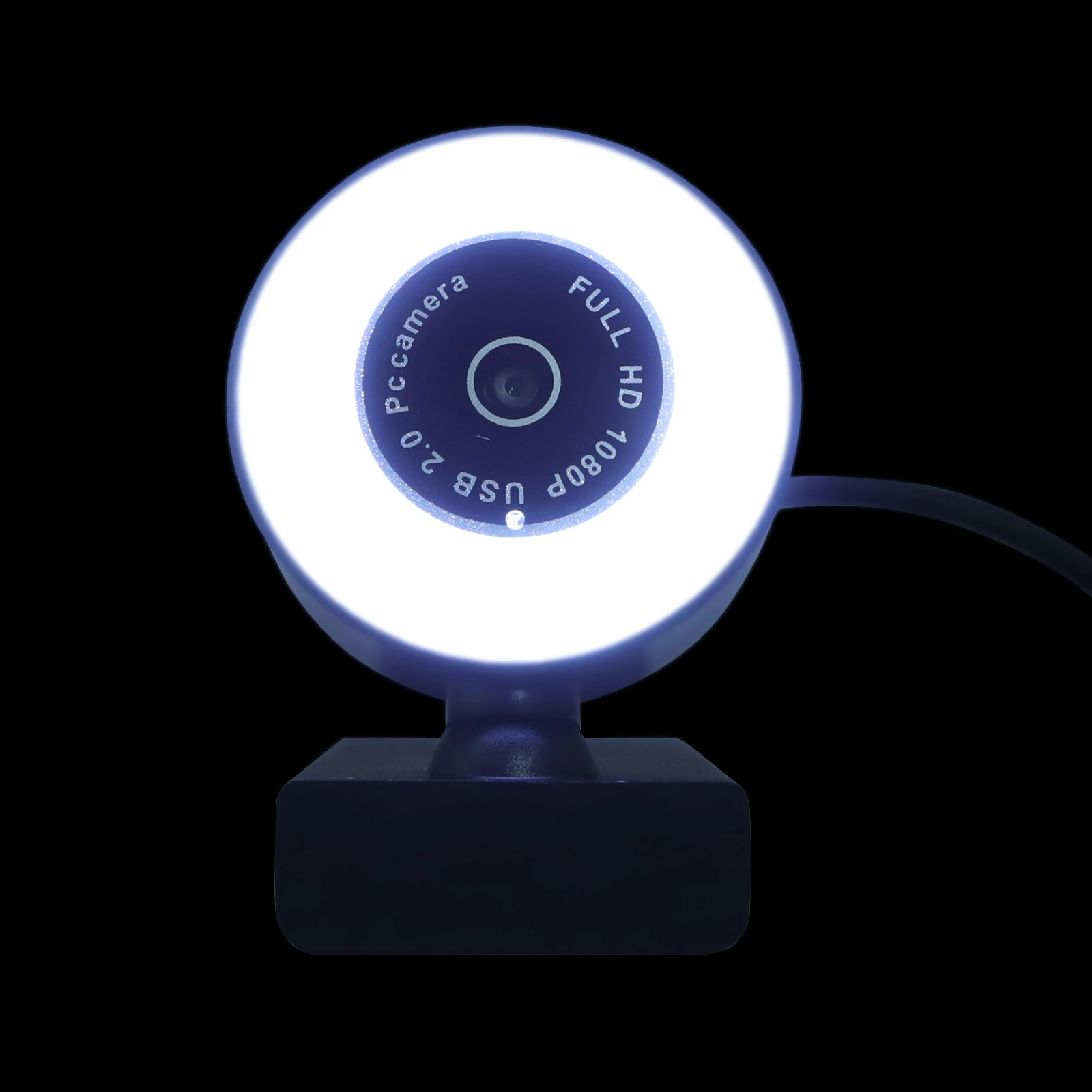 

High Definition Live Streaming Webcam USB Fill Light Computer Camera 1080P Noise Reduction Microphone Glass Lens Plug