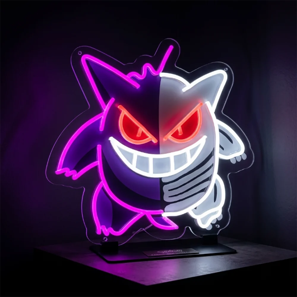 Gaming Accessories Ideas - Cartoon Custom Pokemon Gengar LED Neon