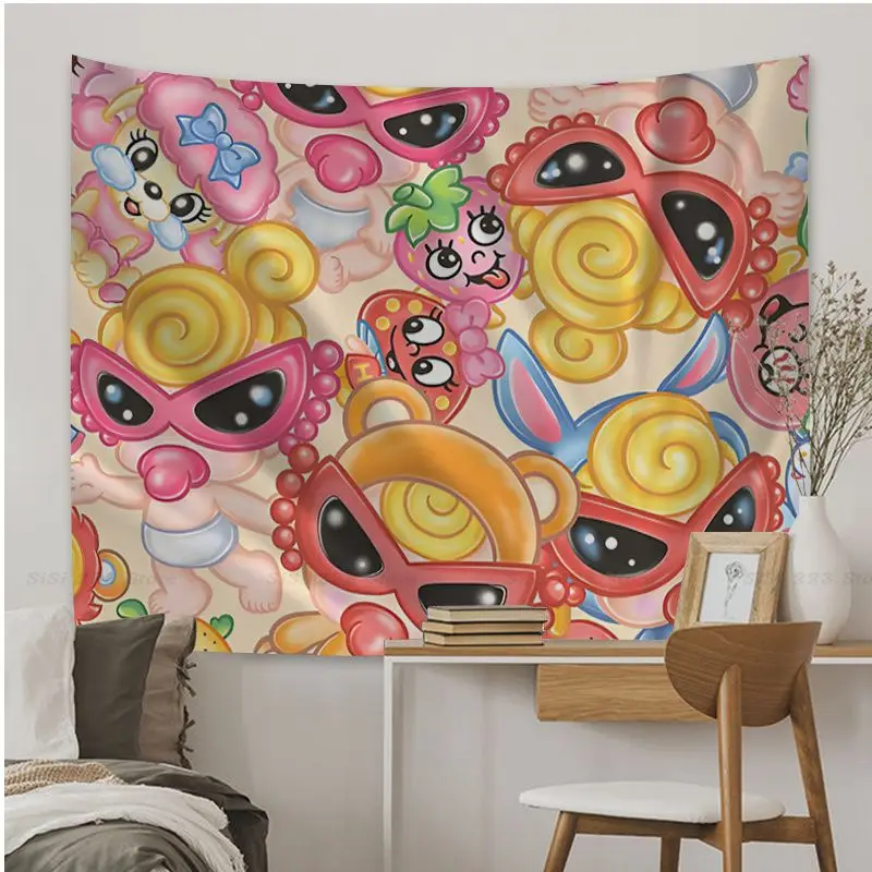 Japan Fashion Hysteric Mini Cartoon Tapestry Art Science Fiction Room Home Decor Cheap Hippie Wall Hanging