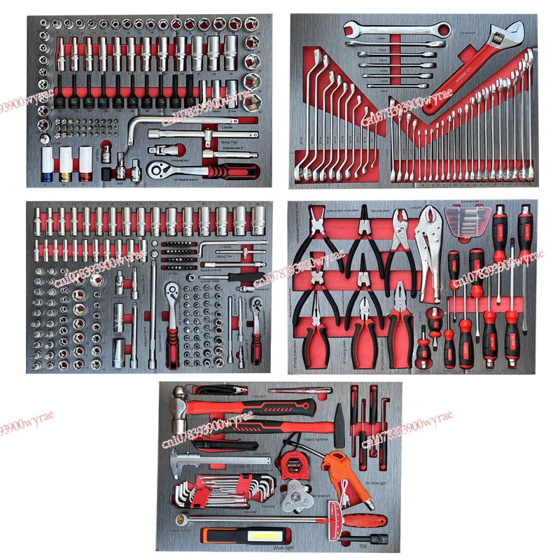 

Комбинированный набор для ремонта машин, 369 предметов, тяжелая тележка для инструментов с выдвижным ящиком, ремонт мастерской, авторемонт, ручной шкаф для инструментов