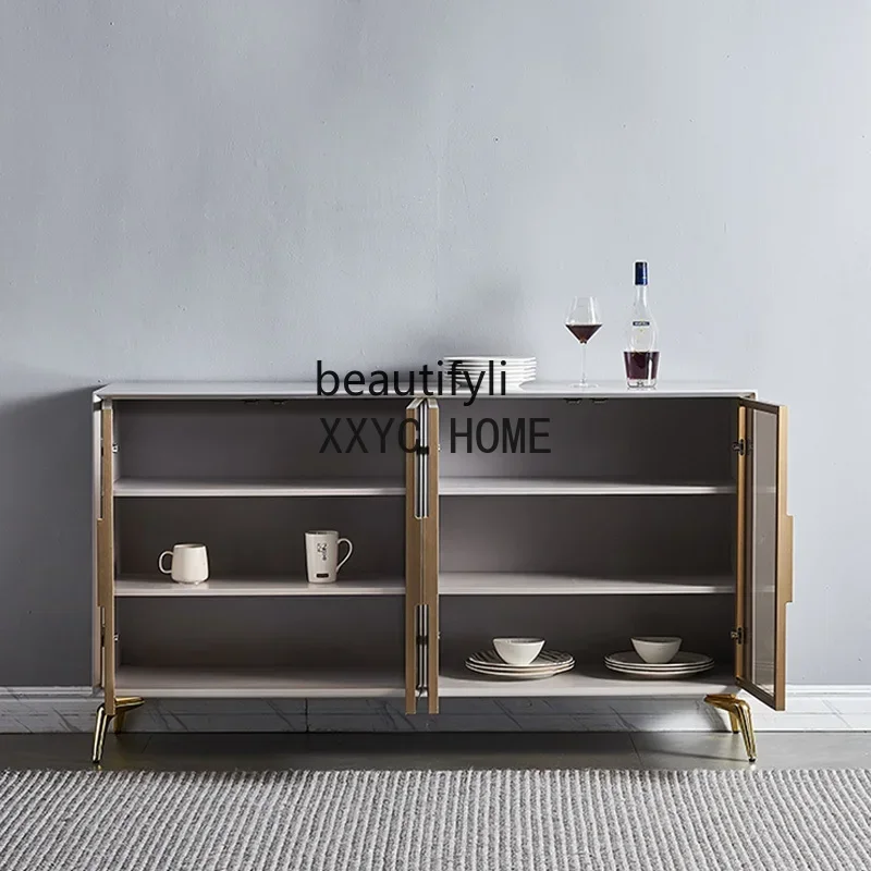 Шкаф-сервант, входной шкаф из массива дерева, настенная гостиная, прихожая, простой шкафчик, большая вместимость