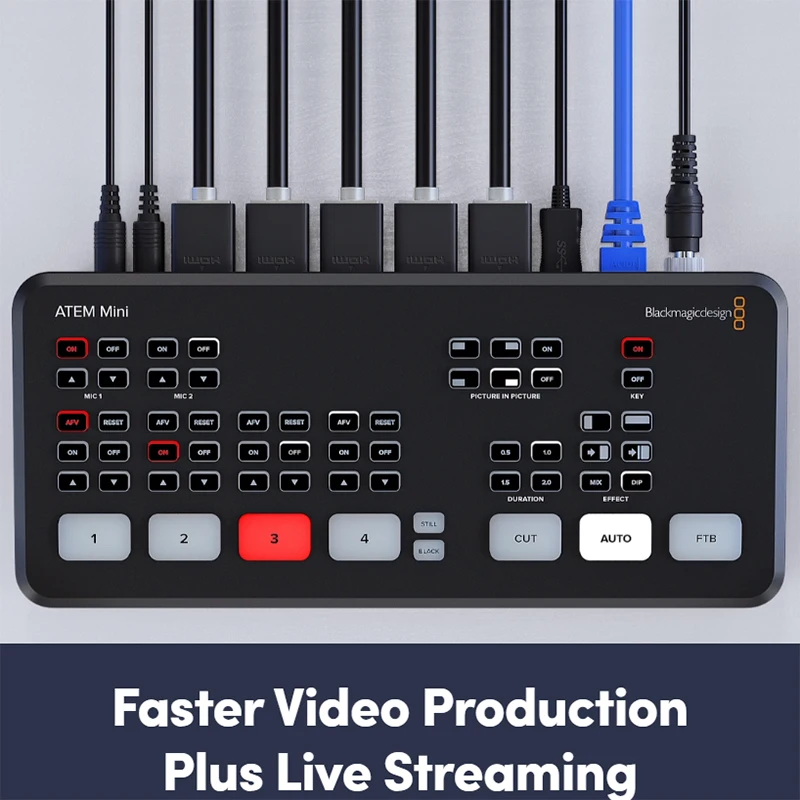 Original Blackmagic Design ATEM Mini Extreme ATEM Mini Pro  ATEM Mini Live Stream Switcher Multi-view and Recording New Features