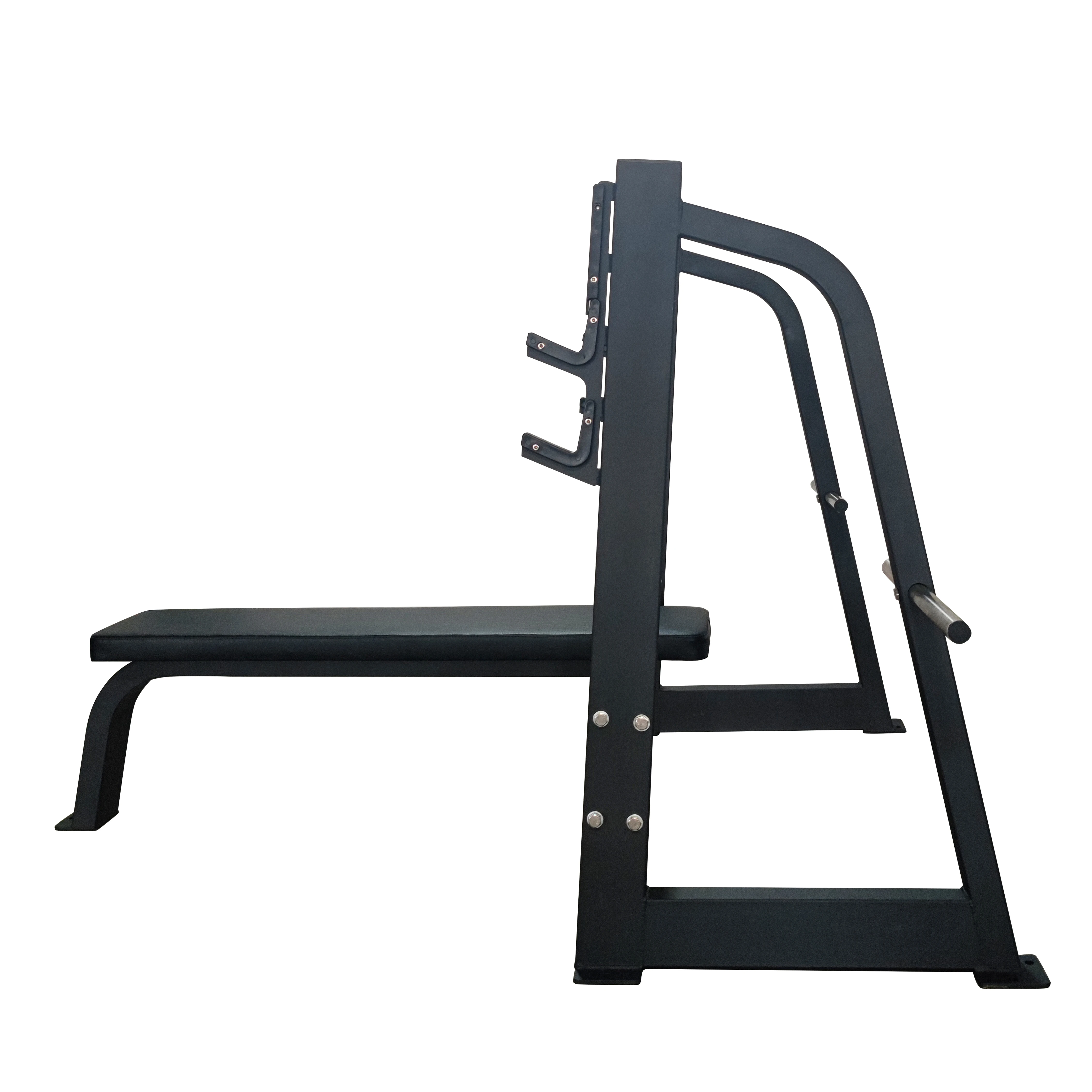 Banco plano de fuerza para gimnasio Banco plano con prensa en el pecho