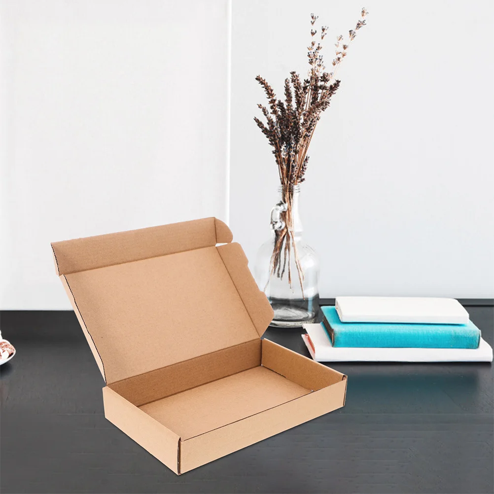 10 Pcs Carton Paper Shipping Boxes Kraft for Cardboard Small Business Brown Packaging Bulk