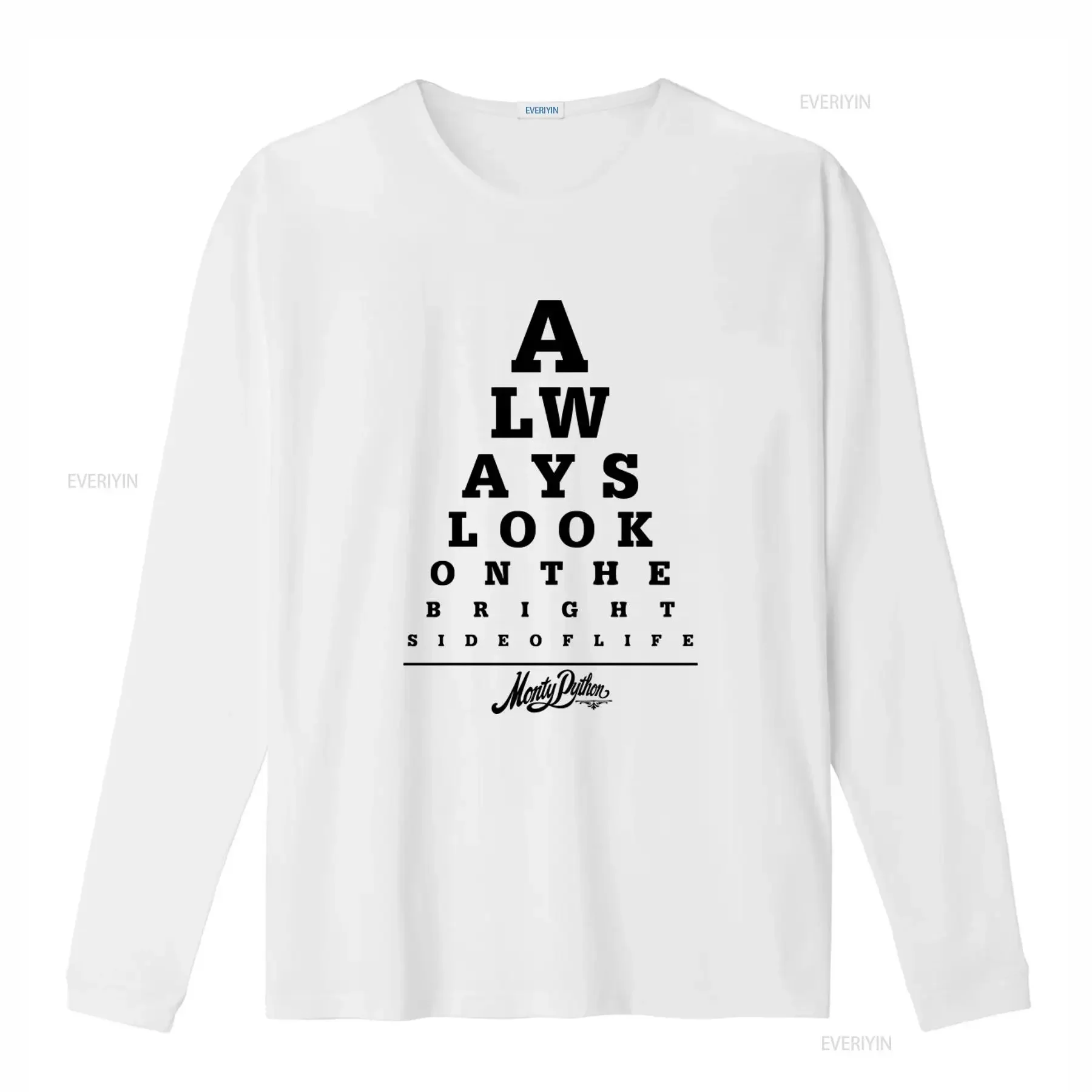 Monty Python Always Look On The Bright Side Eye Test Official Mens T Shirt vintage Washed streetwear Comfortable Unisex Stylish