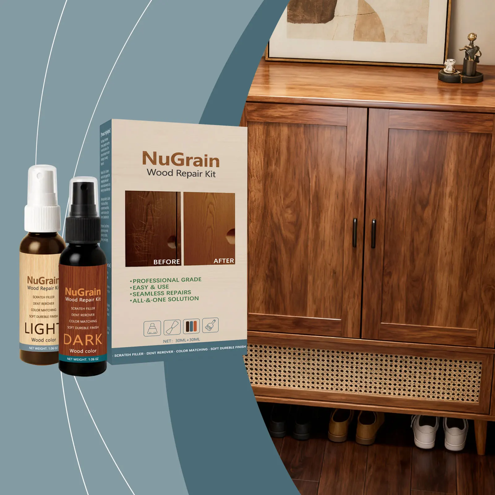 Floor Surfaces Restorer Brightener Gentle Formulas Safe For Home. Health Safe Environment