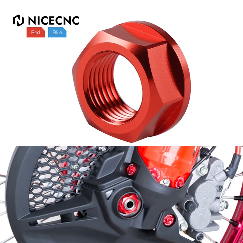 

M16 Front Wheel Axle Shaft Lock Nut For 2004-2021 Honda CRF250R CRF450R CRF1000L CR125R CR250R CRF250RX CRF450RX CRF250X CRF450X
