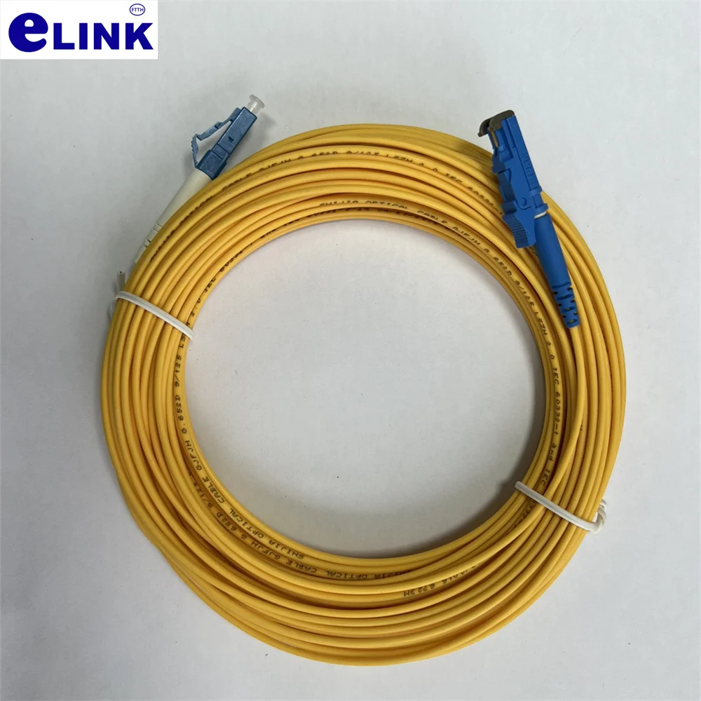 Cable de conexión E2000 de 1M-100M LC FC ST APC SM SX simplex 5m 10m 3m 7m 20m 30m 40m 50m 100m, puente de fibra óptica E2000/APC